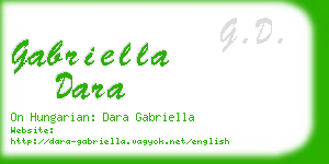 gabriella dara business card